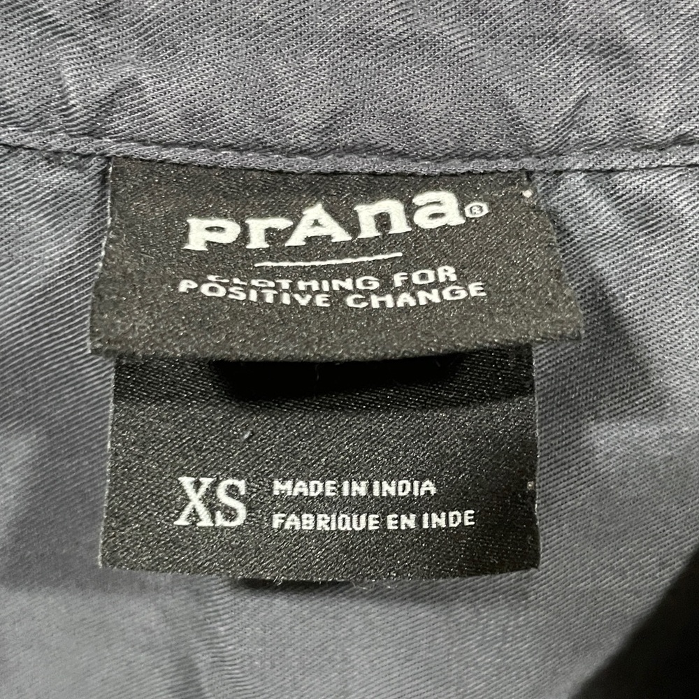 Prana Slate Black V-Neck Button Midi Dress - Picture 2 of 3
